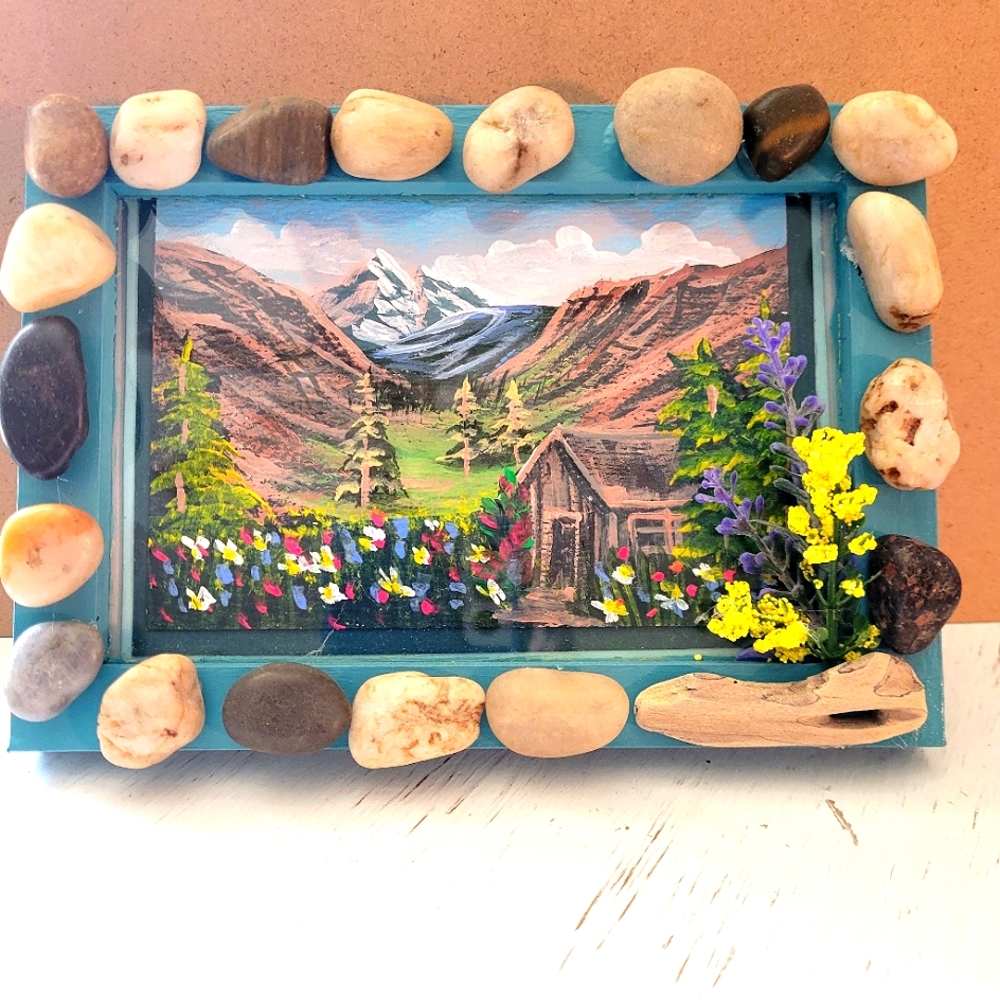 Framed Mountain Art